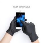 Black Disposable Tattoo Latex Gloves Size Small 100pcs