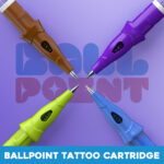 Solong Tattoo מחסנית מחסנית עט כדורי צבע מעורב 20 יחידות