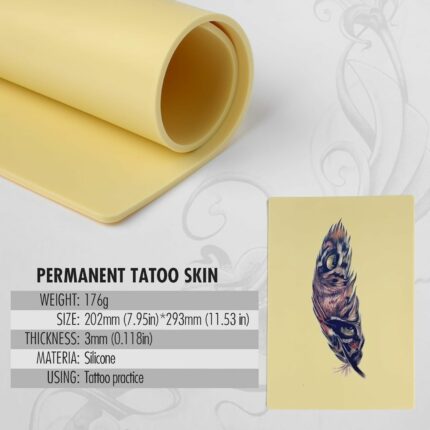 Pele de tatuagem falsa de silicone macio para tatuagem