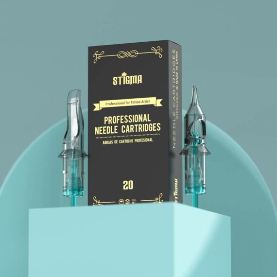 STIGMA ® Aquamarine Knight Tattoo Needle Cartridges 20 Boxes Mixed Size 400Pcs