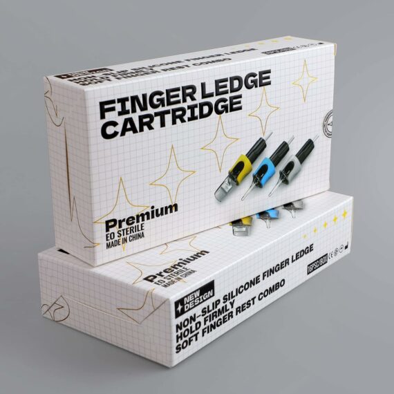 Cartucce per tatuaggio Stigma Finger Ledge Aghi Round Shader/RS 16 pezzi