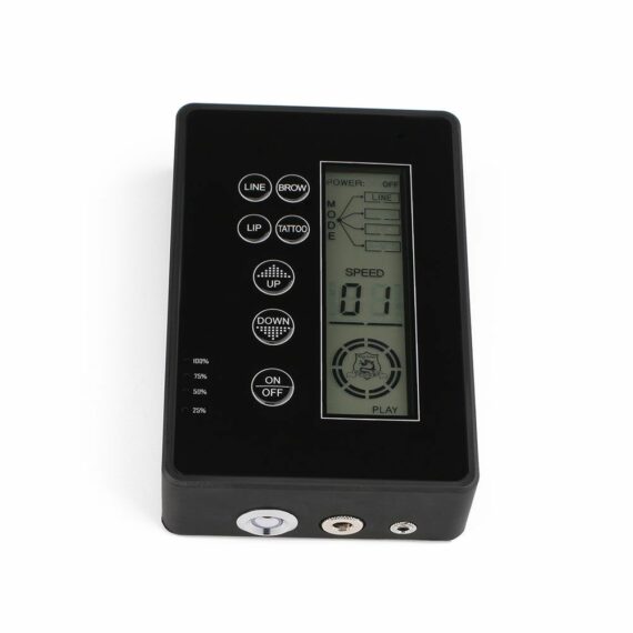 Solong tattoo Nueva fuente de alimentación móvil LCD recargable para tatuajes sin pedal Uso para delineador de cejas y labios P181