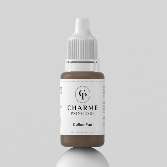 Charme Princesse Microblading Encre pigmentée Éventail de café 1/2 OZ