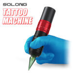 Solong Wireless Cartridge Rotary Tattoo Machine Pen Kit med 2 batterier SLE75KIT-1