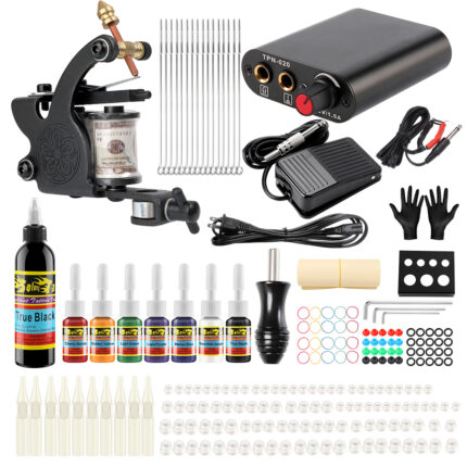 Solong Coil Tattoo Kit for Beginners TK110 With Power Supply & Foot Pedal