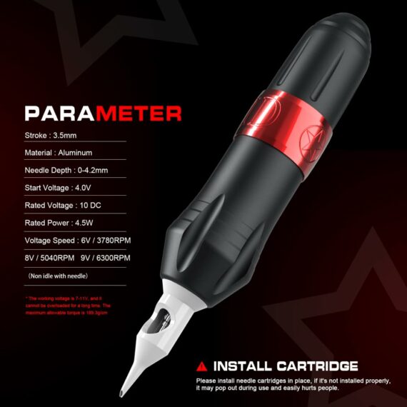 مجموعة أقلام الوشم الدوارة Solong Starter Grizzly Bear Style EK129A-1-US