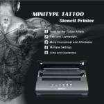 Нова машина за принтер с термичен шаблон за мини татуировки