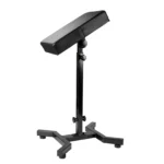 Solong Tattoo Armrest Stand and Legrest Adjustable Height  Black Leather Chair TA221
