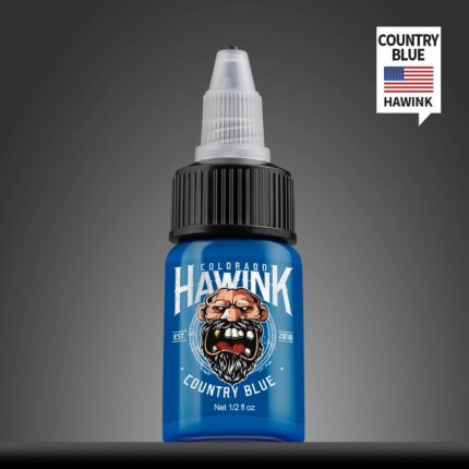 Hawink® мастило за татуировки Country Blue 1/2 OZ
