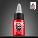 Hawink® Tattoofarbe Feuerrot 1/2 OZ