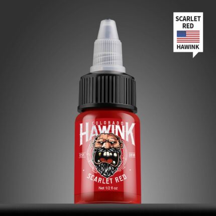 Hawink® tinta za tetoviranje grimizno crvena 1/2 OZ