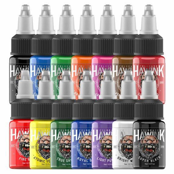 HAWINK® 14 Colors Tattoo Ink Set 1/2 OZ