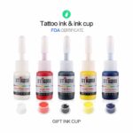 Kit de máquina de tatuaje rotativa STIGMA MK648 con 5 tintas de color