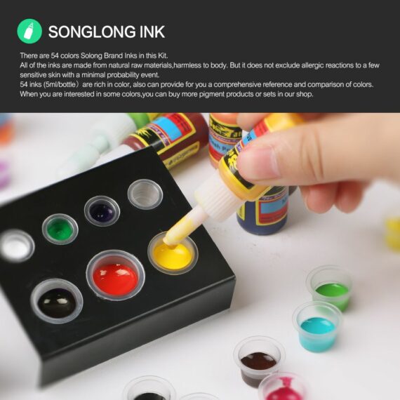 Solong® Complete Coil Tattoo Machine Kit for Beginner TK453