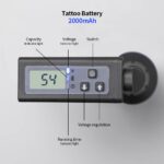 2020 nuevo conector DC pantalla LCD tatuaje batería inalámbrica P197