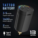Batterie de tatouage sans fil STIGMA Pack RCA et affichage numérique LED P802-1-RCA