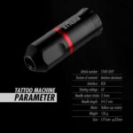 Kit de tatouage pour pistolet de tatouage sans fil STIGMA STQ49P802-1 et batterie de tatouage 1400 mAh