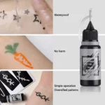Temporäres Tattoo-Set von Solong Ink mit 8 Farben und 84 Mustern