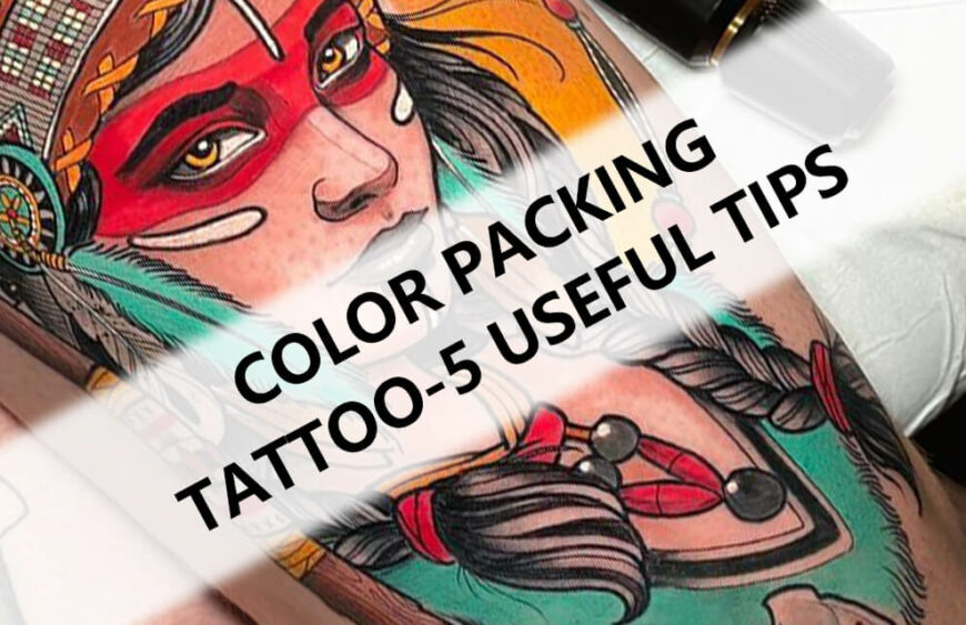 Farbverpackungs-Tattoo-Tipps