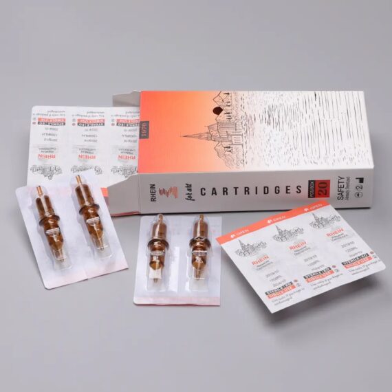 Rhein® Tattoo-Patronen Nadel 10 Boxen gemischte Größe 200 Stück