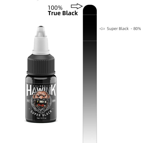 Hawink® Tattoo Ink  Super Black 1/2oz