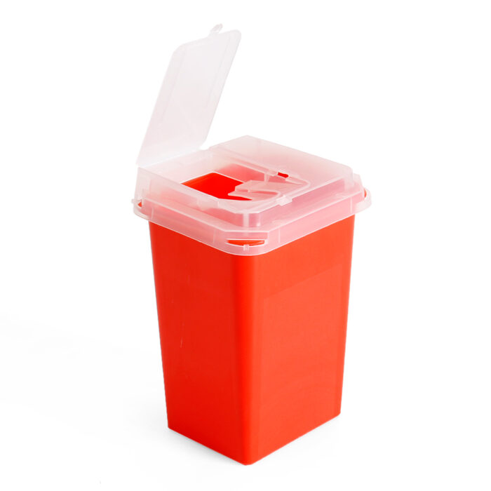 Professional Tattoo Sharps Needles Disposal red Container For Tattoo Artists TC234
