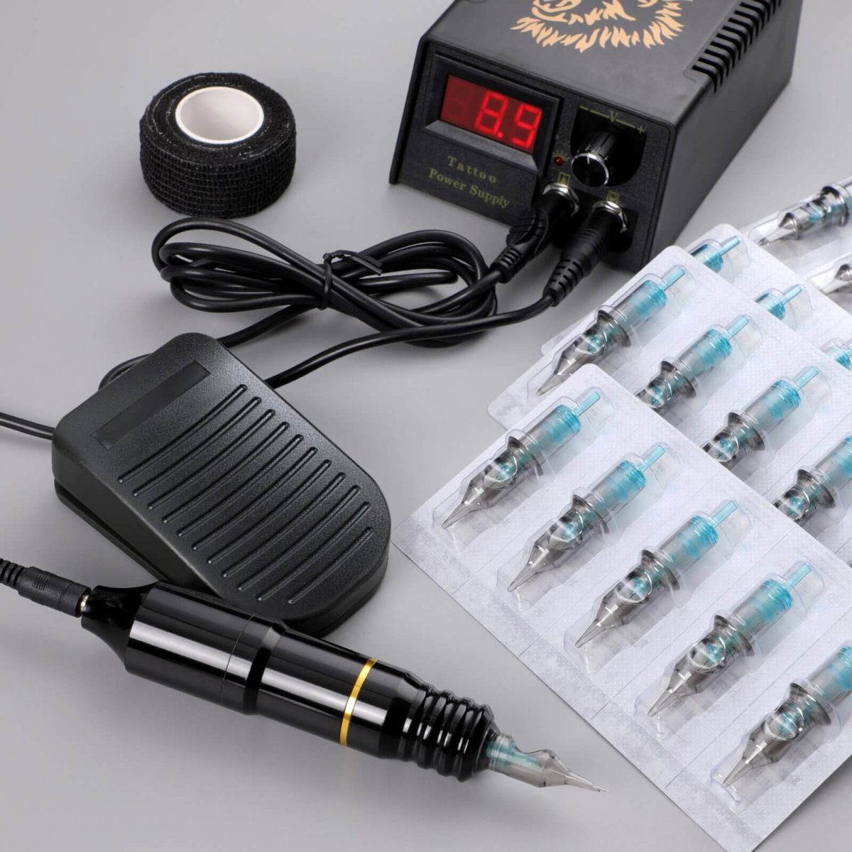 Stigma Rotary Tattoo Pen Kit with 7 color ink