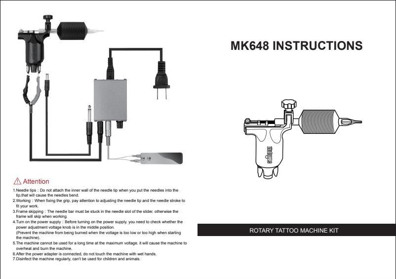 Manual de instruções MK648