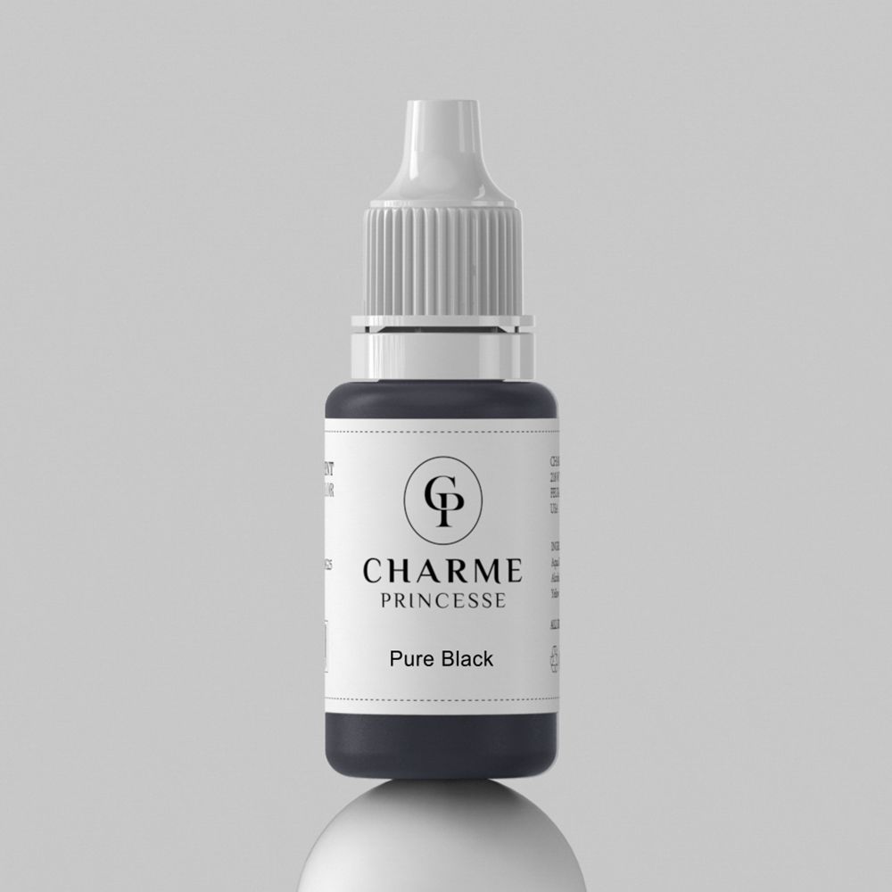 charmeprincesse® Microblading Pigment Ink Pure Black 1/2 OZ
