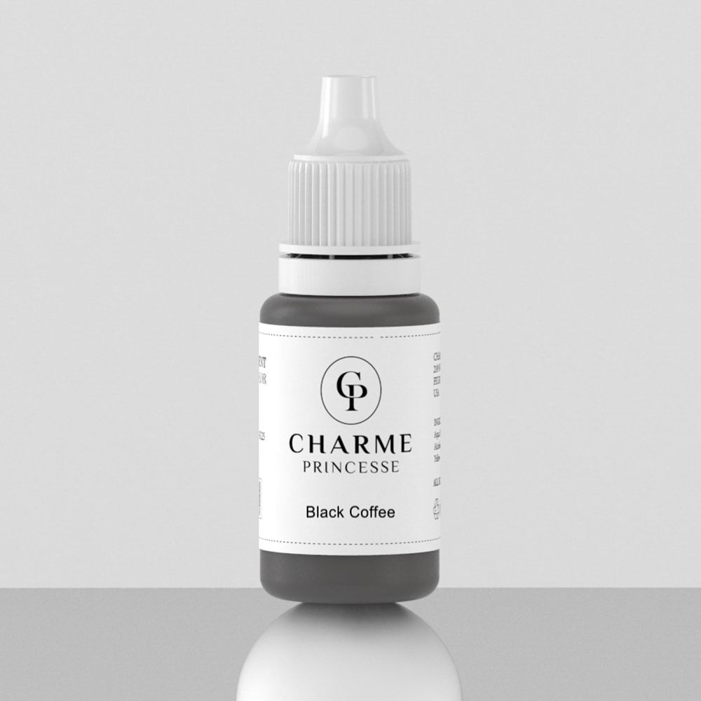 Charme Princesse Microblading Pigment Ink Black Coffee 1/2 OZ