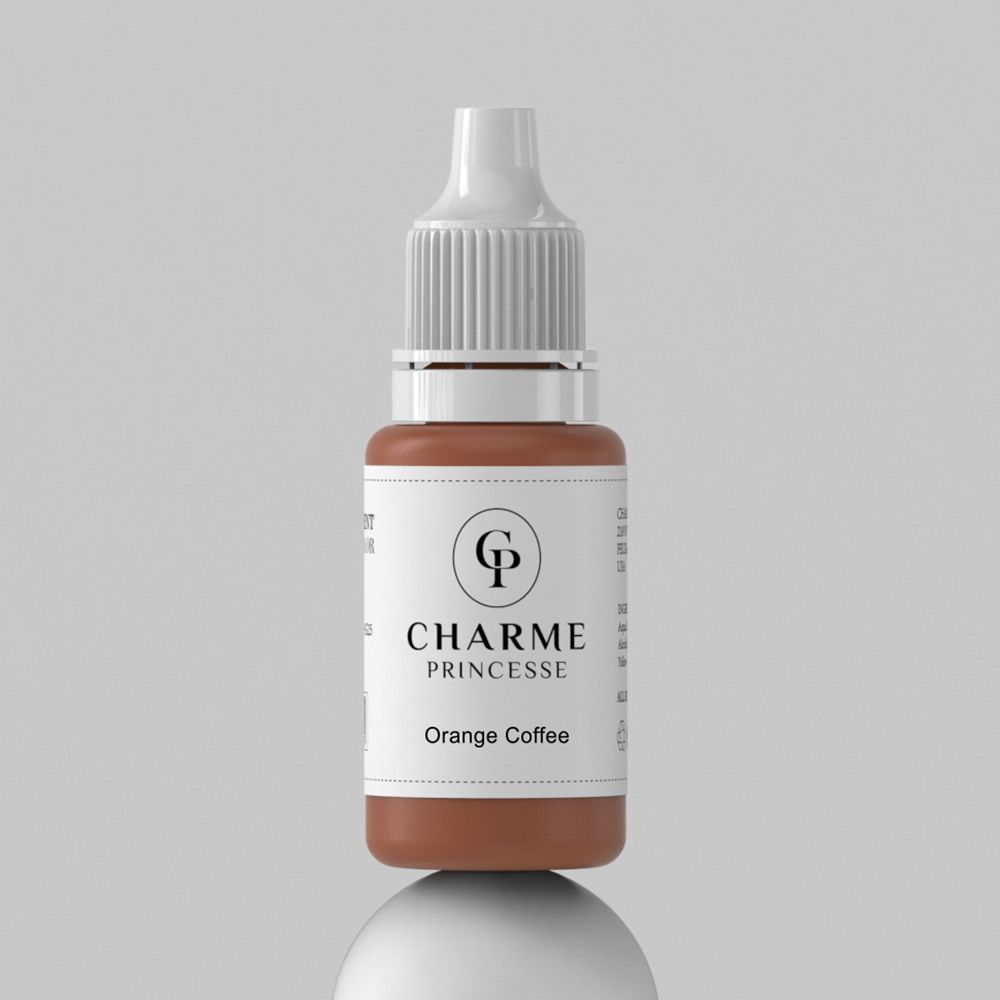 Charme Princesse Microblading Pigment Ink Orange Coffee 1/2 OZ