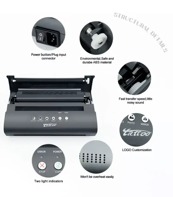 New Mini Tattoo Thermal Stencil Printer Machine - Solong Tattoo Supply