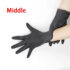 Черни латексови ръкавици за еднократна употреба Solong Tattoo