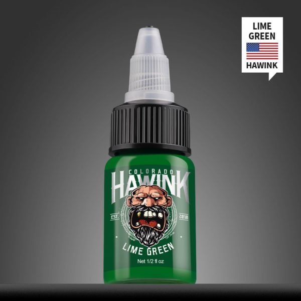 Hawink® Tattoo Ink Lime Green 1/2oz