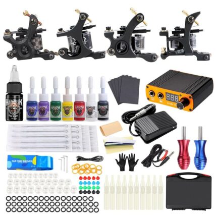 Solong Tattoo Machine Kit for Beginner 7 Color Ink TK-HW4001 - Solong Tattoo  Supply