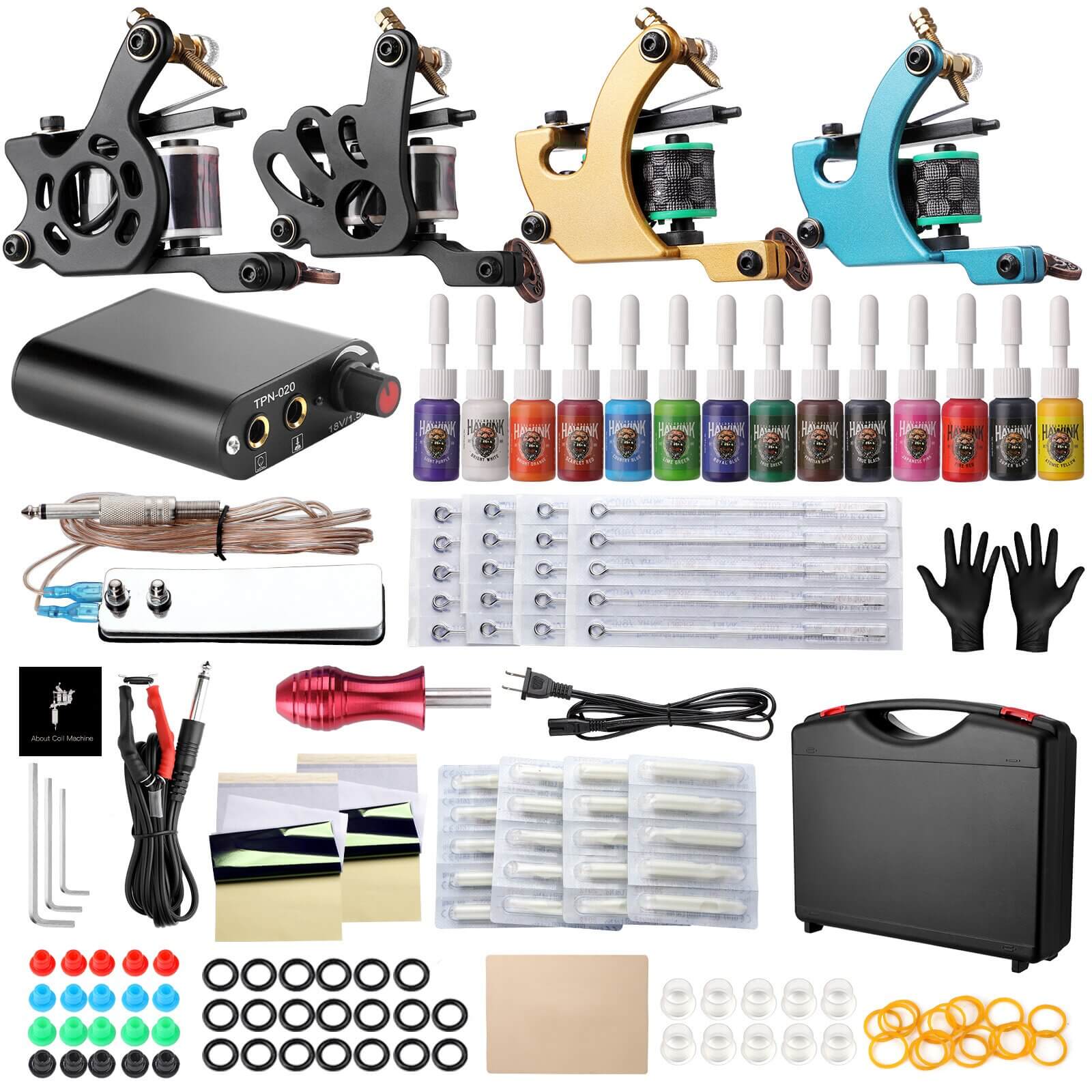 Hawink Four Coiling Tattoo Machine Kit