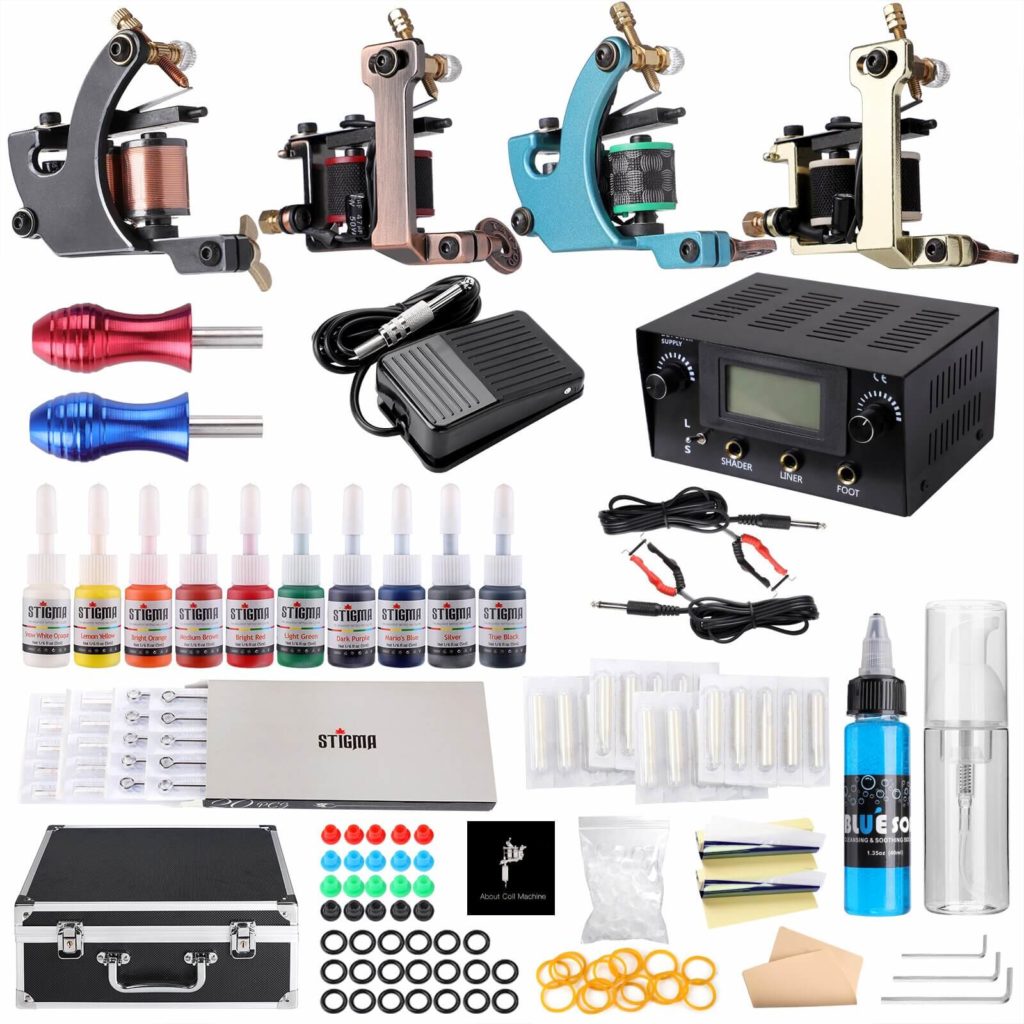 Solong Tattoo Machine Kit 10 Color Ink