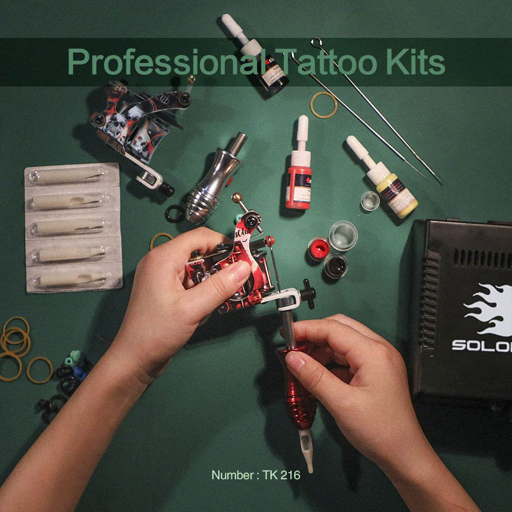 Solong Tattoo Professional Beginner Tattoo Kit TK216