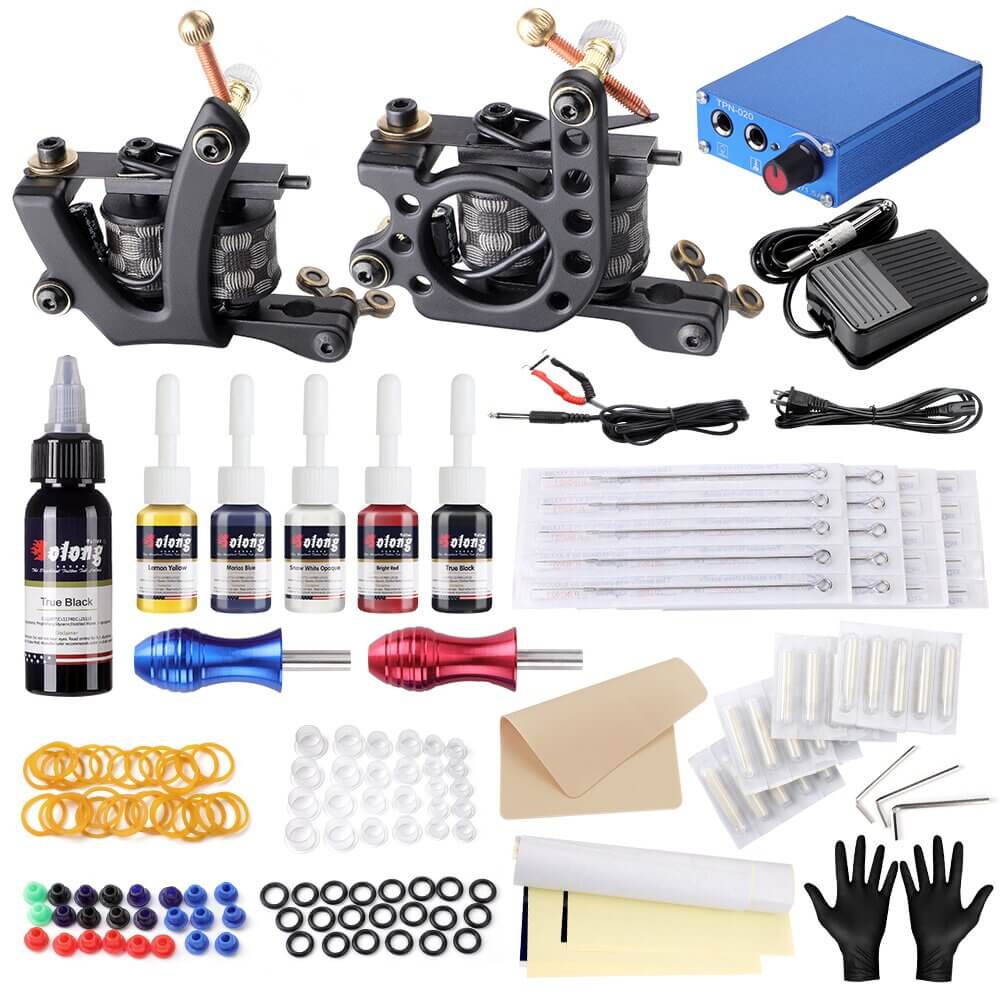 Solong Complete Coil Tattoo Machine Kit
