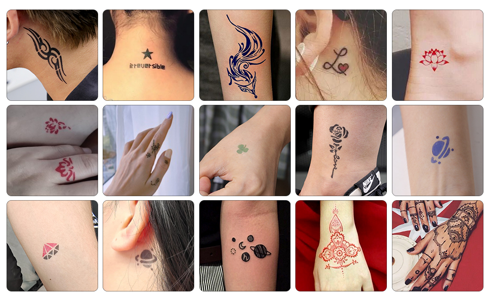 Temporäre Tattoos