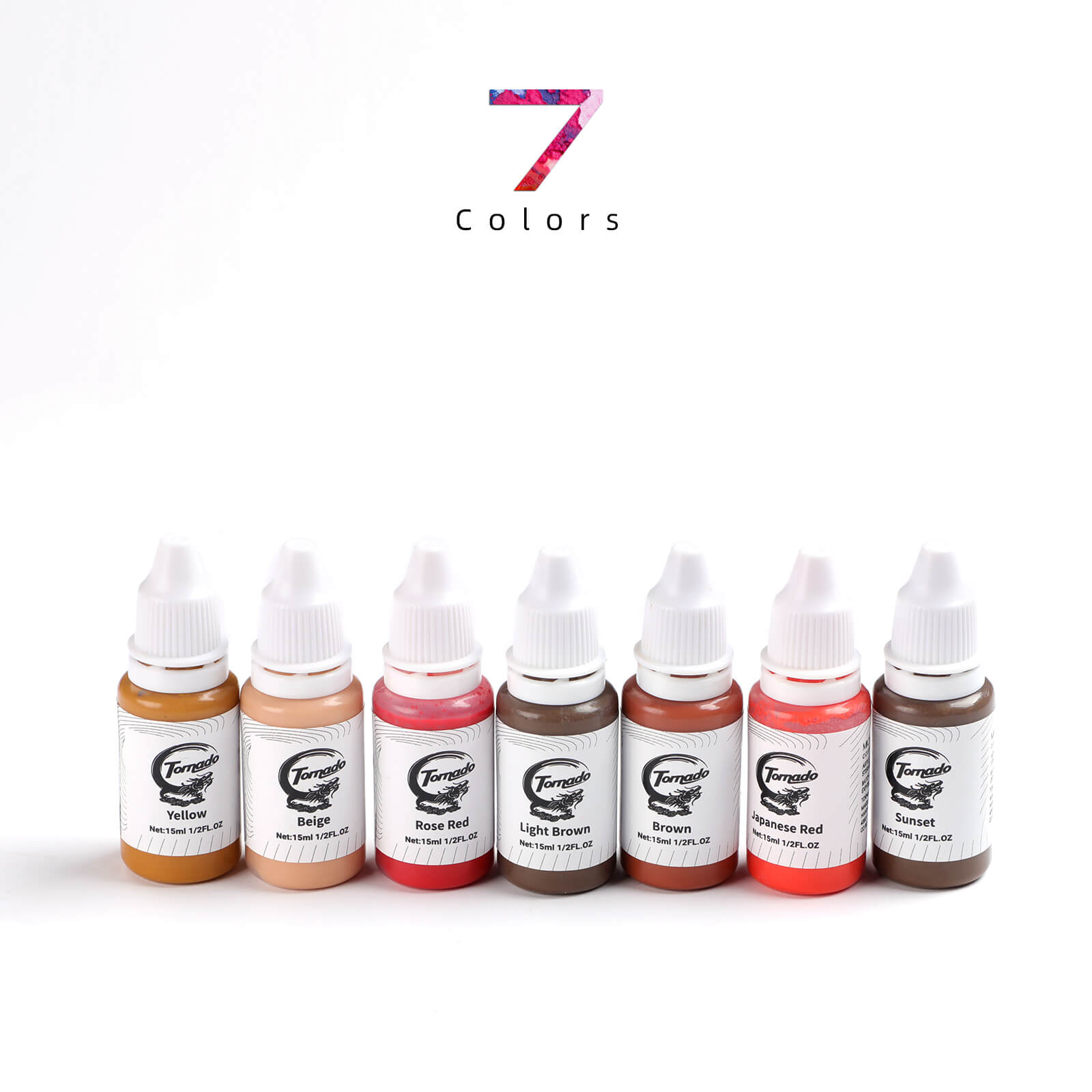 Makeup Pigment Professional Tattoo Inks 7 different colors